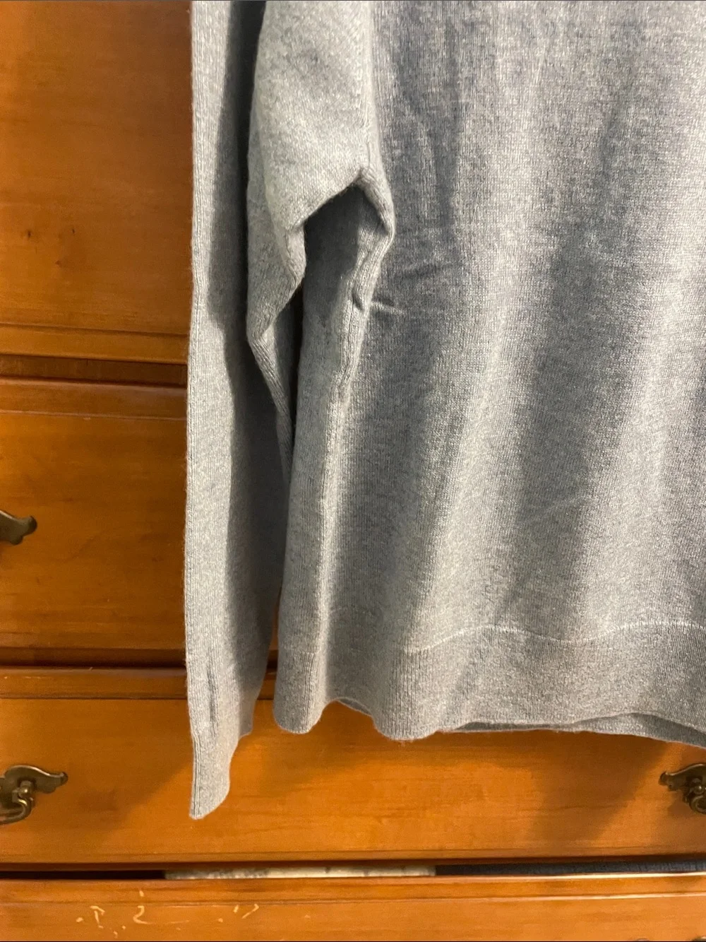 Quince Woman’s Light Blue Crewneck Cashmere Sweater - Picture 3 of 3